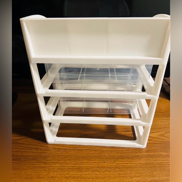 White Make up Stackable Storage Organizer - Picture 4 of 5